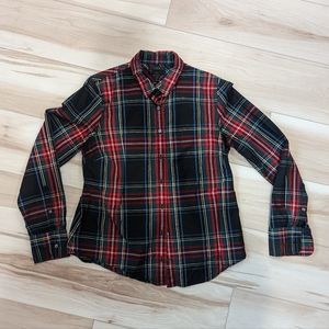 J Crew Plaid Button-up Shirt Size 12